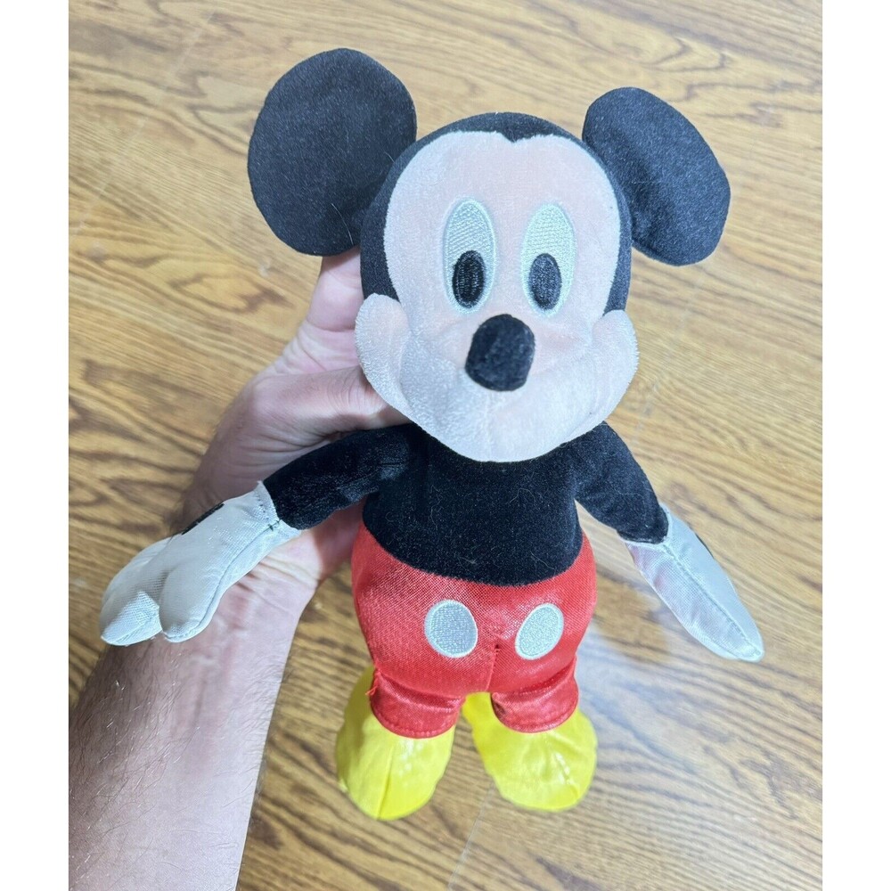 12" Mickey Mouse TY Beanie Baby Disney Sparkle Stuffed Animal Plush Toy